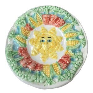 Mercuries Country Farm Child Tea Set Replacement Plate Saucer Round Hand Painted